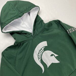Michigan State Spartans Hoodie Sweatshirt Youth L(16-18) Green By Colosseum